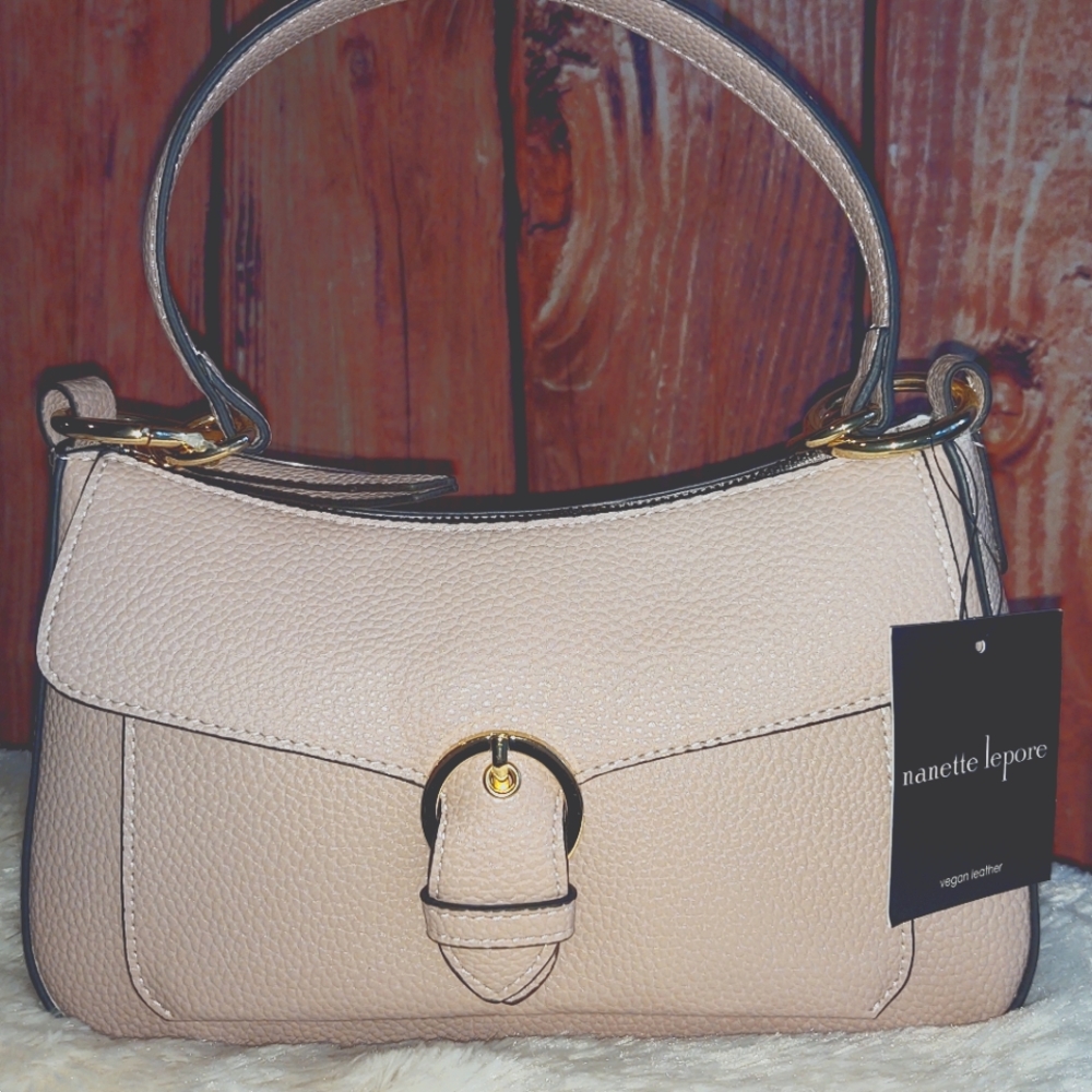 Nanette Lepore Vegan Crossbody Baguette NWT